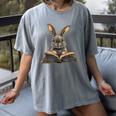 Cute Rabbit Bunny Book Lover Women's Comfort Colors T-Shirt Gray