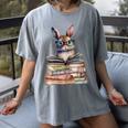 Cute Reading Bunny With Glasses Books Bookworm Reader Book Premium Tri-Blend Women's Comfort Colors T-Shirt Gray
