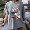 Cute Reading Seal On Books Book Lover Women's Comfort Colors T-Shirt Gray