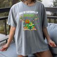 Dad Of Caterpillar Birthday Reading Books Lovers Women's Comfort Colors T-Shirt Gray