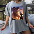 David And Goliath Bible Book Of Samuel Famous Bible Story Women's Comfort Colors T-Shirt Gray