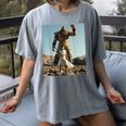 David And Goliath Bible Book Of Samuel King David Women's Comfort Colors T-Shirt Gray