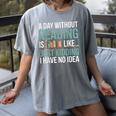 A Day Without Reading Is Like Book Lover Bookworm Men Women Women's Comfort Colors T-Shirt Gray