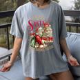 Dear Santa More Books Please Christmas Women's Comfort Colors T-Shirt Gray