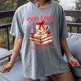 Dear Santa More Books Please Coquette Bow Books Christmas Women's Comfort Colors T-Shirt Gray Dear Santa More Books Please Coquette Bow Books Christmas Women's Comfort Colors T-Shirt Gray