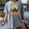Death Gothic Support Your Local Library Lovers Book Women's Comfort Colors T-Shirt Gray
