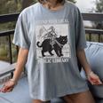 Defend Your Local Library Knight Cat Rider Book Lover Women's Comfort Colors T-Shirt Gray