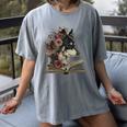Dog Book Flower Women's Comfort Colors T-Shirt Gray