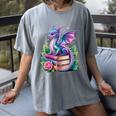 Dragon Book Fantasy Reading Women's Comfort Colors T-Shirt Gray Dragon Book Fantasy Reading Women's Comfort Colors T-Shirt Gray