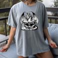 Dragon Reading Book Bookworm Books Dragon Lover Learning Women's Comfort Colors T-Shirt Gray