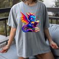 Dragon Reading a Book Bookworm Book Lover Women's Comfort Colors T-Shirt Gray Dragon Reading a Book Bookworm Book Lover Women's Comfort Colors T-Shirt Gray