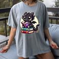 Dragon Reading A Book Cute Bookworm Book Lover Women's Comfort Colors T-Shirt Gray Dragon Reading A Book Cute Bookworm Book Lover Women's Comfort Colors T-Shirt Gray