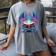 Dragon Reading Book Lover Women's Comfort Colors T-Shirt Gray Dragon Reading Book Lover Women's Comfort Colors T-Shirt Gray