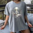 Duck Reading Book Full Moon Lake Scenery Women's Comfort Colors T-Shirt Gray Duck Reading Book Full Moon Lake Scenery Women's Comfort Colors T-Shirt Gray