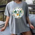 Duck Wilderness Book Reading Illustration Floral Women's Comfort Colors T-Shirt Gray