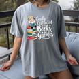Easily Distracted By Books And Gnomes Women's Comfort Colors T-Shirt Gray Easily Distracted By Books And Gnomes Women's Comfort Colors T-Shirt Gray