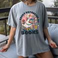 Easily Distracted By Books Read Goose Lover Bookworm Reading Women's Comfort Colors T-Shirt Gray