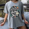 Easily Distracted By Yarn And Books Women's Comfort Colors T-Shirt Gray