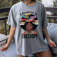 Education Is Freedom Teacher History Month Books Lover Women's Comfort Colors T-Shirt Gray