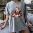 Elizabeth I Reading A Book Women's Comfort Colors T-Shirt Gray Elizabeth I Reading A Book Women's Comfort Colors T-Shirt Gray