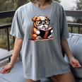 English Bulldog Reading a Book Dog For Men Women Girls Kids Women's Comfort Colors T-Shirt Gray English Bulldog Reading a Book Dog For Men Women Girls Kids Women's Comfort Colors T-Shirt Gray