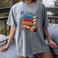 Fantasy Drama Tragedy Books Subtle Reader Librarian Flower Women's Comfort Colors T-Shirt Gray