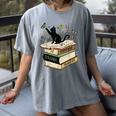 Fantasy Drama Tragedy Cat Book Lover Reading Humor Women's Comfort Colors T-Shirt Gray Fantasy Drama Tragedy Cat Book Lover Reading Humor Women's Comfort Colors T-Shirt Gray