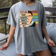 Feminist Ruth Bader Ginsburg RBG Quote Girl With Book Women Women's Comfort Colors T-Shirt Gray
