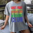 First Rule Of Introvert Club Is There Is No Introvert Club Raglan Baseball Tee Women's Comfort Colors T-Shirt Gray