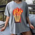 Flames And Lighter Costume For Matchbook Lovers Women's Comfort Colors T-Shirt Gray