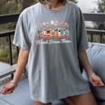Flourish Dream Thrive Floral Books For Book Lovers Women's Comfort Colors T-Shirt Gray
