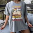 I Was Forced To Put My Book Down And Rejoin Society Book Women's Comfort Colors T-Shirt Gray
