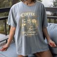 Fueled By Coffee And 19th Century Literature Book Tee Women's Comfort Colors T-Shirt Gray Fueled By Coffee And 19th Century Literature Book Tee Women's Comfort Colors T-Shirt Gray