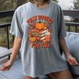 Fully Booked For Fall Books Pumpkin Autumn Thanksgiving Women's Comfort Colors T-Shirt Gray Fully Booked For Fall Books Pumpkin Autumn Thanksgiving Women's Comfort Colors T-Shirt Gray