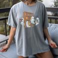 Ghosts Reading Books Teacher Halloween Librarian Book Lover Women's Comfort Colors T-Shirt Gray Ghosts Reading Books Teacher Halloween Librarian Book Lover Women's Comfort Colors T-Shirt Gray