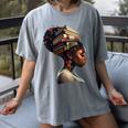 Girl Crown Of Books African Teacher Black History BHM Women's Comfort Colors T-Shirt Gray