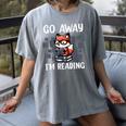Go Away I'm Reading Book Reader Cute Fox Librarians Women's Comfort Colors T-Shirt Gray Go Away I'm Reading Book Reader Cute Fox Librarians Women's Comfort Colors T-Shirt Gray