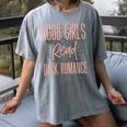 Good Girls Read Dark Romance Shirts For Women Book Lovers Women's Comfort Colors T-Shirt Gray