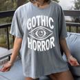 Gothic Classic Horror Thriller Book Movie Film Halloween Women's Comfort Colors T-Shirt Gray