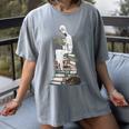 Gothic Librarian Halloween Books Tee For Teachers Women's Comfort Colors T-Shirt Gray