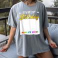 Guestbook My 21st Birthday Sign My Shirt Birthday Party Women's Comfort Colors T-Shirt Gray