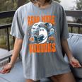 Halloween Book Lover Ghost Boo Pun Read More Boooks Women's Comfort Colors T-Shirt Gray