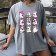 Halloween Pink Ghost Read More Books Spooky Boo Teacher Kids Women's Comfort Colors T-Shirt Gray Halloween Pink Ghost Read More Books Spooky Boo Teacher Kids Women's Comfort Colors T-Shirt Gray