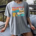 What Happens In Book Club Stays In Book Club Retro Women's Comfort Colors T-Shirt Gray