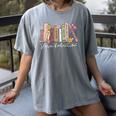 Harm Reduction Floral Book Overdose Awareness Nurse Women's Comfort Colors T-Shirt Gray