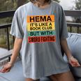 Hema Definition Like A Book Club With Swords Women's Comfort Colors T-Shirt Gray