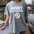 Highly Defensive Armadillo Shield Introvert Boundaries Women's Comfort Colors T-Shirt Gray Highly Defensive Armadillo Shield Introvert Boundaries Women's Comfort Colors T-Shirt Gray
