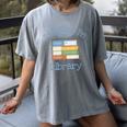 I'd Rather Be At The Library Book Lover Loves Books Women's Comfort Colors T-Shirt Gray I'd Rather Be At The Library Book Lover Loves Books Women's Comfort Colors T-Shirt Gray