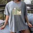 I'm Booked Tonight Cozy Floral Book Lover Graphic Women's Comfort Colors T-Shirt Gray