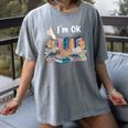 I'm OK Books Pile Books Stack Bibliophile Bookisk Women's Comfort Colors T-Shirt Gray I'm OK Books Pile Books Stack Bibliophile Bookisk Women's Comfort Colors T-Shirt Gray
